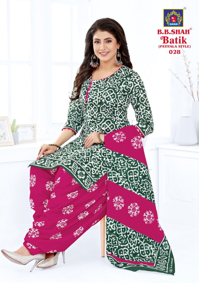 B B Shah Batik Vol 1 Ethnic Wear Wholesale Cotton Readymade Dress
